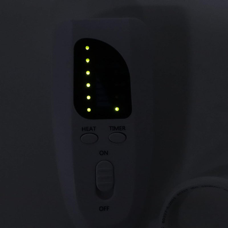 klarako 6 Level Adjustable Electric Foot Warmer, Soft Flannel, Fast Heating, Reduce Pain, Shoulder Heating Pad, Silver Gray, Auto Off (US Plug 100V‑120V) - Image 3