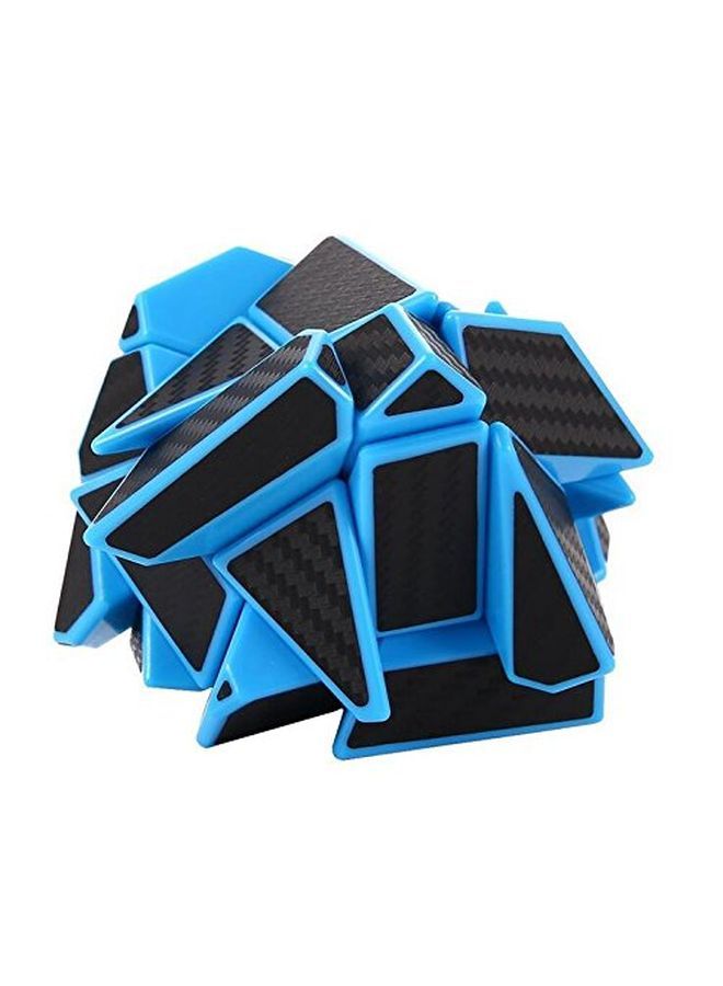 CuberSpeed Ghost 3X3 Blue Magic Cube 3X3 Ghost 3X3X3 Speed Cube With Black Carbon Fiber Stickers  - Image 2