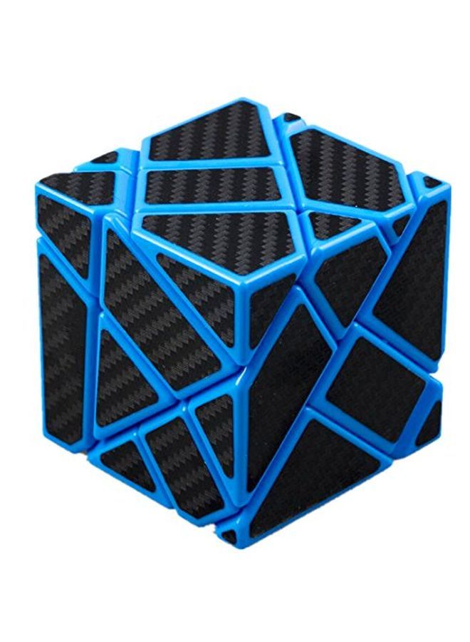 CuberSpeed Ghost 3X3 Blue Magic Cube 3X3 Ghost 3X3X3 Speed Cube With Black Carbon Fiber Stickers  - Image 1