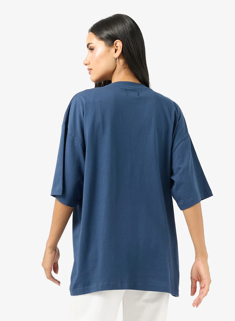 Ginger Oversize Slogan T-Shirt