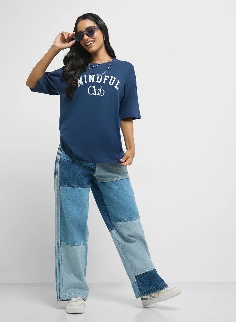 Ginger Oversize Slogan T-Shirt