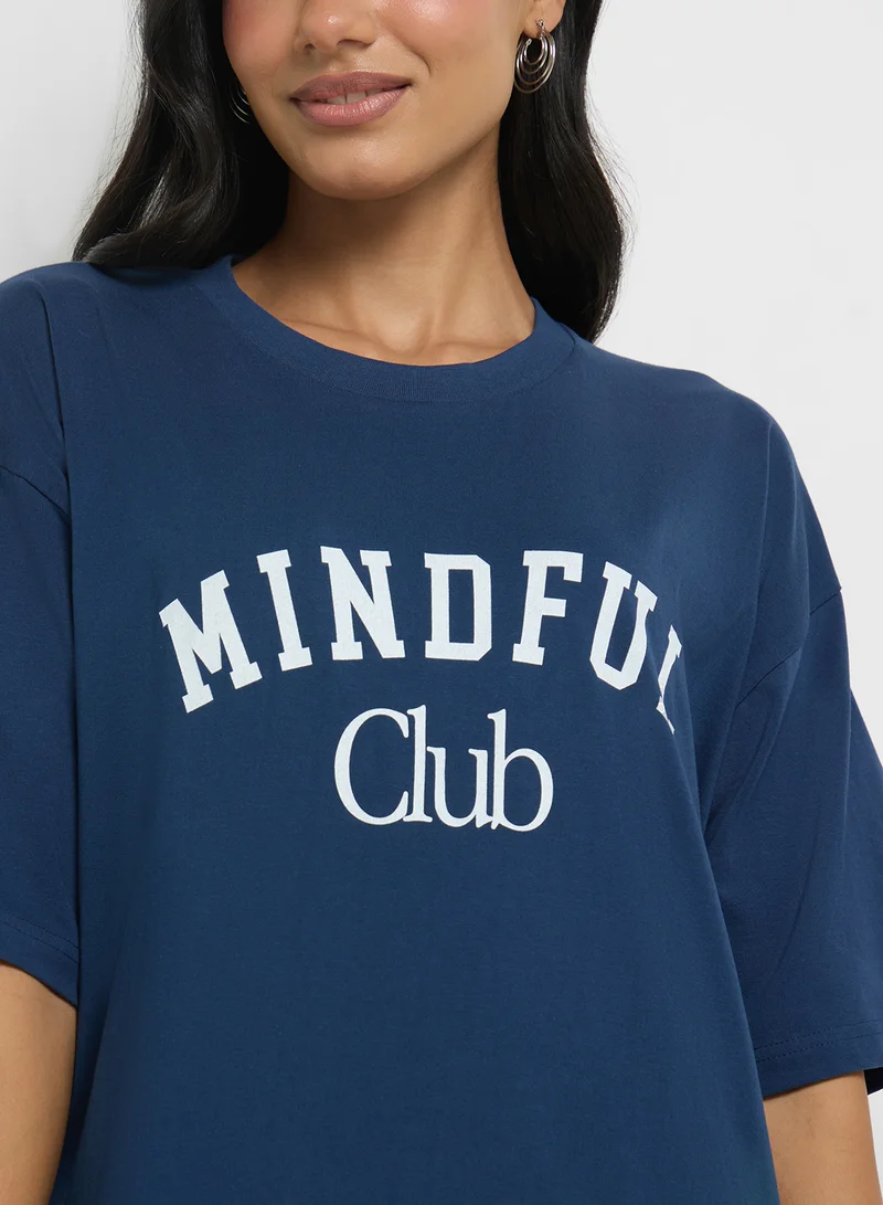 Ginger Oversize Slogan T-Shirt