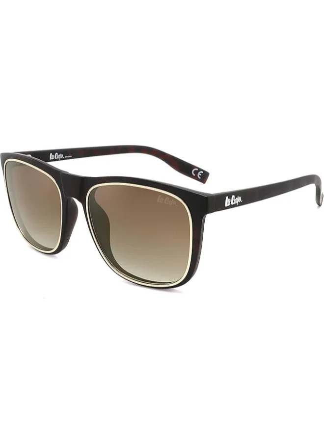 Lee Cooper Polarized Sunglasses DEMI Frame GR.Brown Mirror Lens 5mm  - LC1006C03