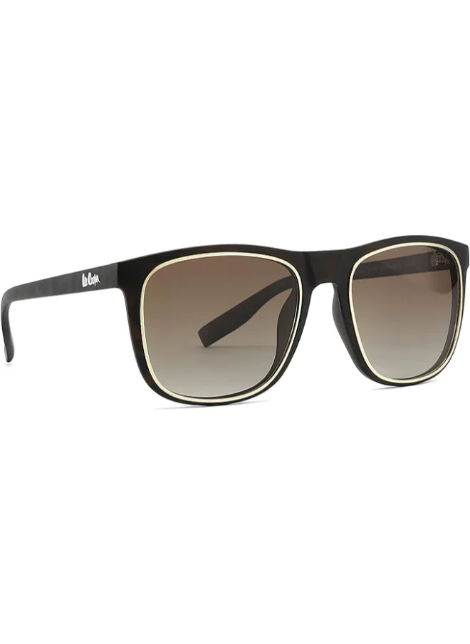 Lee Cooper Polarized Sunglasses DEMI Frame GR.Brown Mirror Lens 5mm  - LC1006C03