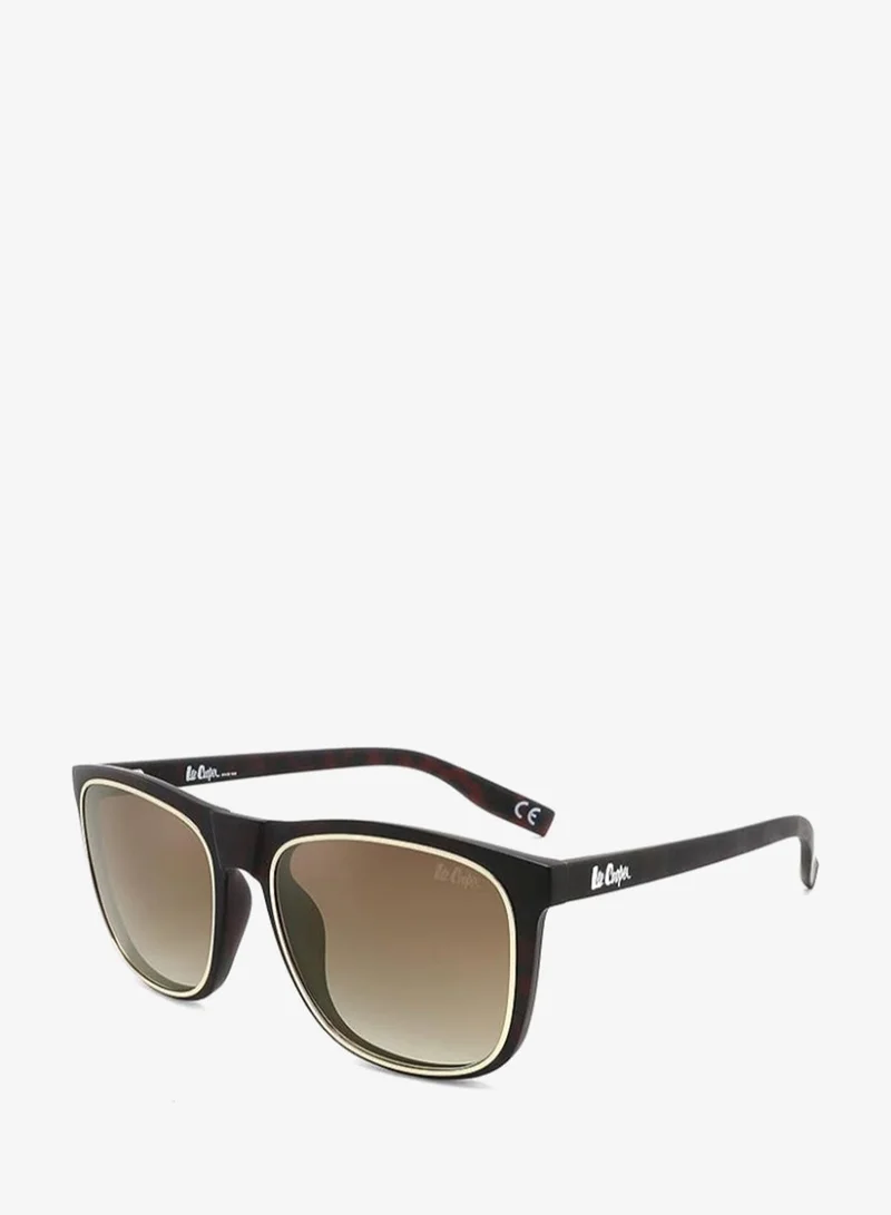 Lee Cooper Polarized Sunglasses DEMI Frame GR.Brown Mirror Lens 5mm  - LC1006C03