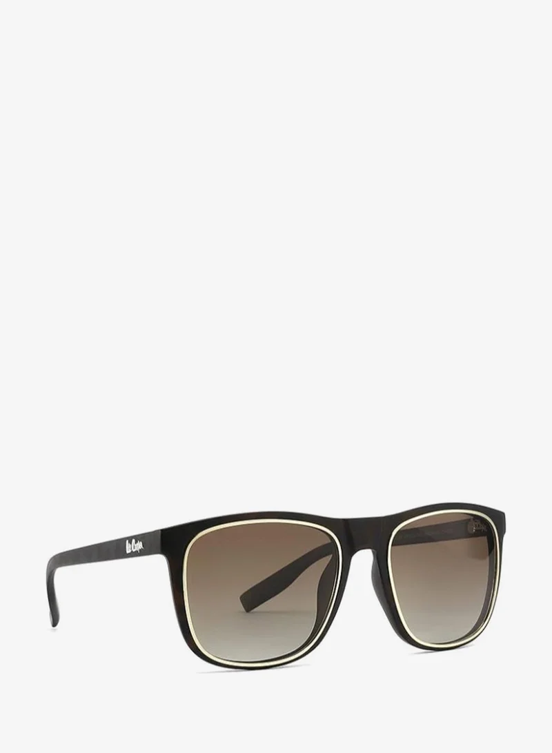 Lee Cooper Polarized Sunglasses DEMI Frame GR.Brown Mirror Lens 5mm  - LC1006C03