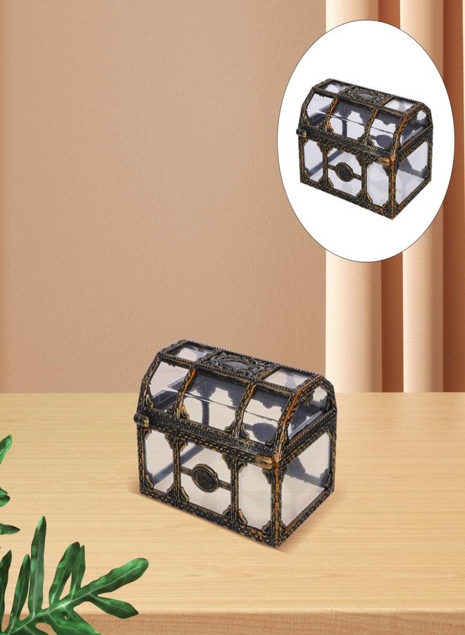PACKOVE صندوق كنز القراصنة الشفاف من باكوف، 4.13 × 2.75 × 2.55 بوصة، منظم مجوهرات كريستالي، صندوق تذكاري أنيق لحفظ المجوهرات في حفلات الزفاف - Image 5