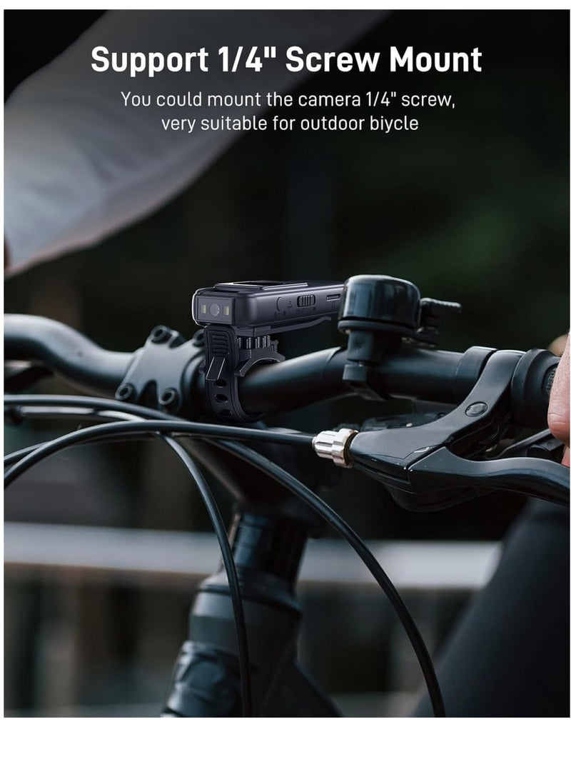 Generic K1 64G Mini Body Camera, 1080P HD Body Worn Cam Wearable with Rotatable Lens, 180Â¡ Body Mounted Camera with LED, Body Cam Video Recording for Riding, Pet, Office, Outdoor. - Image 3