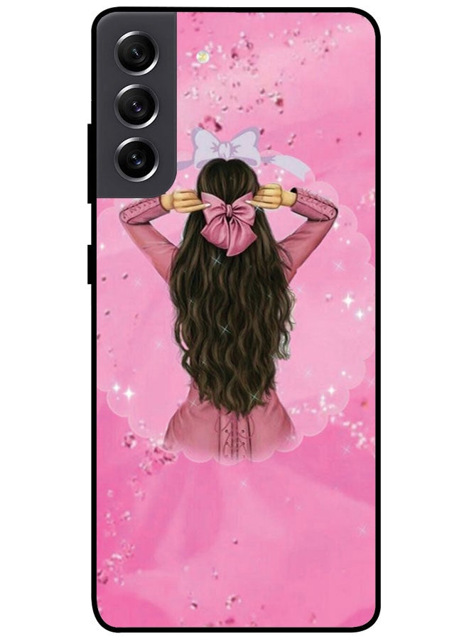 EYE CATCH Protective Case Cover For Samsung Galaxy S20 FE Smart Series Printed Protective Case Cover for Samsung S20 FE Pink Headband Girl - Image 1