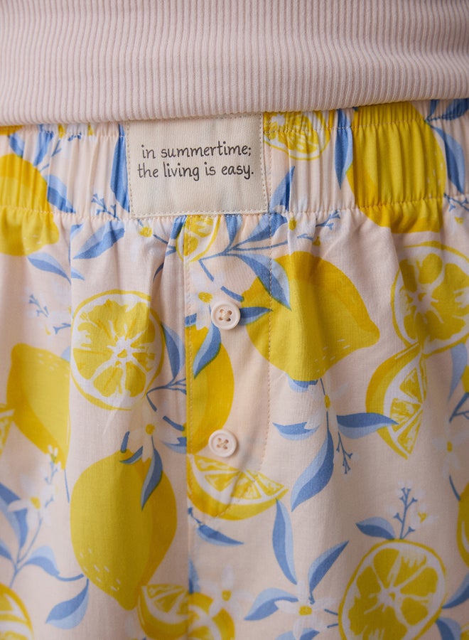 Penti Lemons Multicolor Pajama Set - Image 3