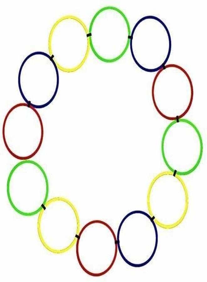 YMD Flat Ring 12 pc with 6 Straps Speed Ladder (Multicolor) - Image 1
