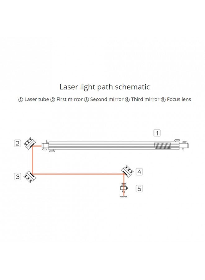 Cloudray عدسة مرآة ليزر كلاودراي Si عاكسة عدسة ليزر CO2 مرآة مطلية بالذهب 25 مم مرآة ليزر CO2 لآلة النقش والقطع بالليزر CO2، قطر 25 مم 3 قطع - Image 4