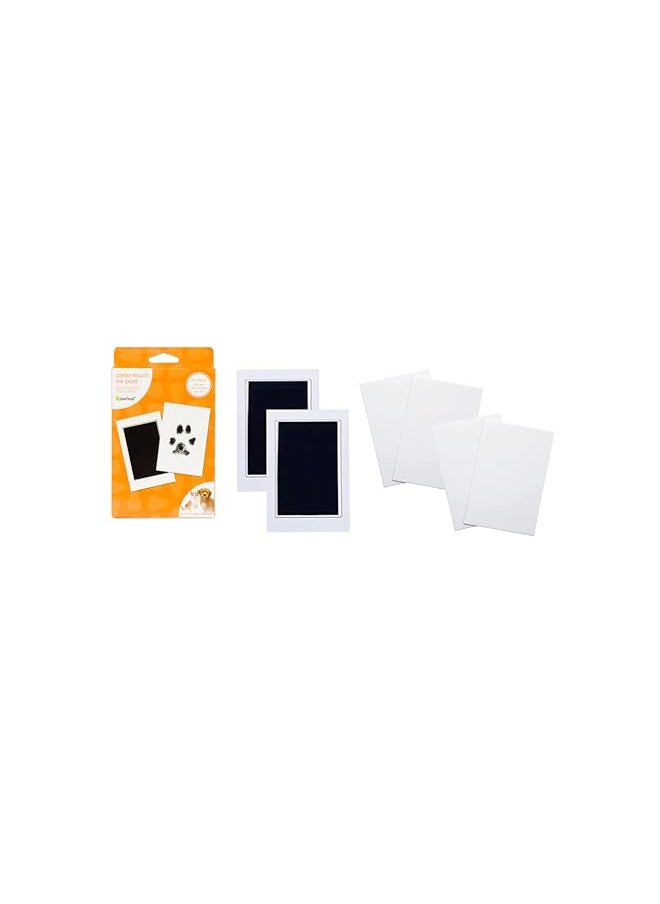 pearhead Pearhead Small Pet Paw Print Clean-Touch Ink Pad and Imprint Cards, for Small Sized Cats or Dogs, Pet Owner Gifts, DIY Keepsake Pawprint Maker, Black  - Image 1