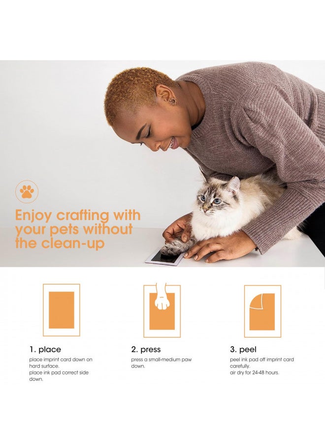 pearhead Pearhead Small Pet Paw Print Clean-Touch Ink Pad and Imprint Cards, for Small Sized Cats or Dogs, Pet Owner Gifts, DIY Keepsake Pawprint Maker, Black  - Image 4