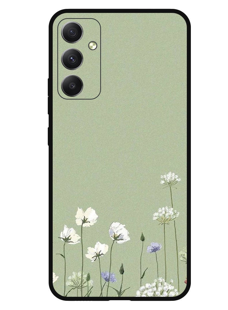 Theodor Protective Case Anti Scratch Shock Proof Bumper Cover For Samsung Galaxy M34 5G White Flowers (2) - Image 1