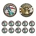 Highergo 250th Anniversary Commemorative Coins USA Eagle and Patriotic Symbols Collectible 250 Year Merchandise for Celebration Display Collectors Challenge Coin Gift10 PcsStyle 5 - Image 2