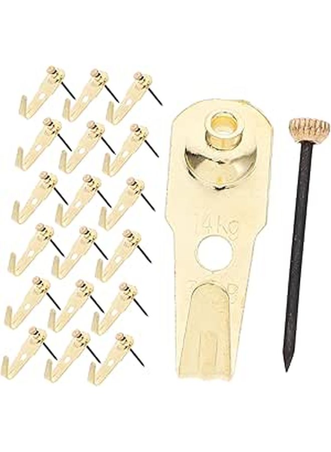 30 Sets German Hooks Copper Tips Heavy Duty Wall Hooks For Frames Dresses Artwork Easy Wall Mount Installation - Image 1