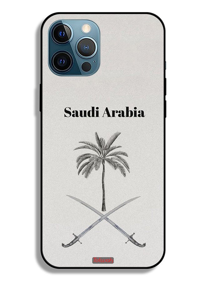 Tolwak Apple iPhone 12 Pro Protective Case Kingdom Of Saudi Arabia Sign Art - Image 2