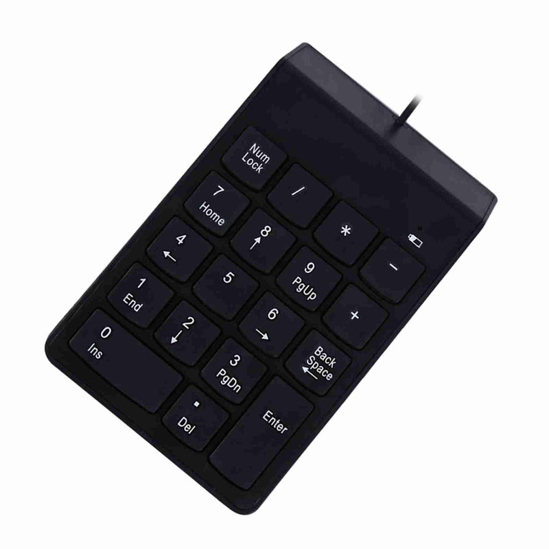 Mini USB Numeric Keypad 18 Keys Compact Spill Proof Ergonomic Tilt Design for Laptop PC - Image 4