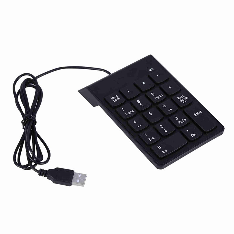 Mini USB Numeric Keypad 18 Keys Compact Spill Proof Ergonomic Tilt Design for Laptop PC - Image 2