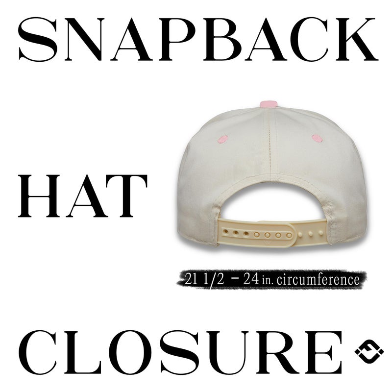 Funky Junque Two Tone Vintage Snapback Hat - Expensive & Difficult - Rose/Beige - Image 5