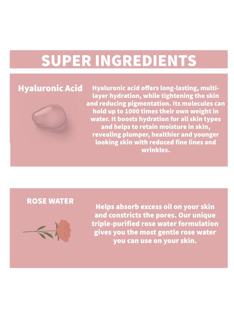 Nature Spell Nature Spell British Rose & Hyaluronic Acid Body Milk 276ml – Hydrating & Nourishing  - Image 5