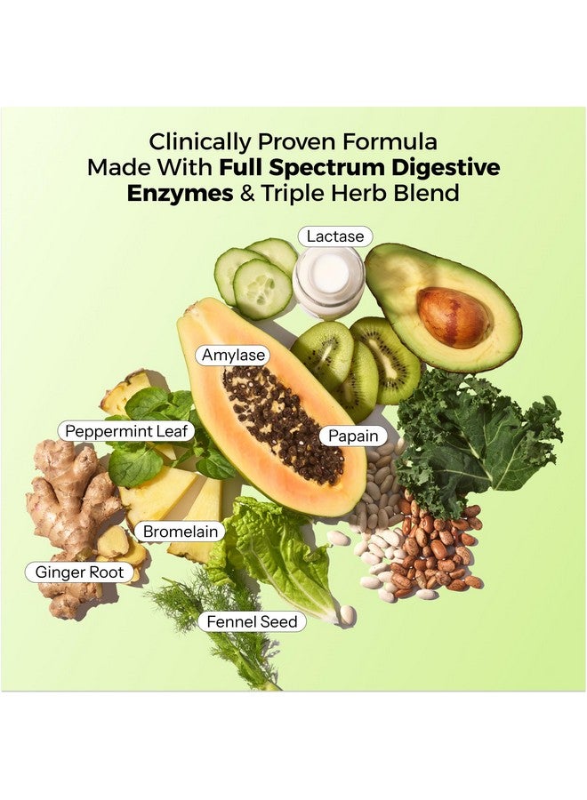 HUM Flatter Me Digestive Enzymes Bloating Supplement - Fast-Acting Bloat Relief for Digestive Health & Debloating Multi Enzyme | Bloat Pills, Anti Bloat Pills, Vegan 60 Servings - Image 4