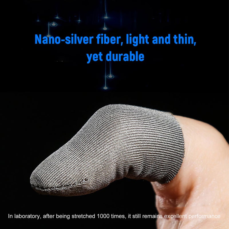 6 Pieces Gaming Finger Sleeve Touchscreen Thumb Sleeve Sensitive Sweat-proof Breathable Finger Sleeve for Gaming - Image 5