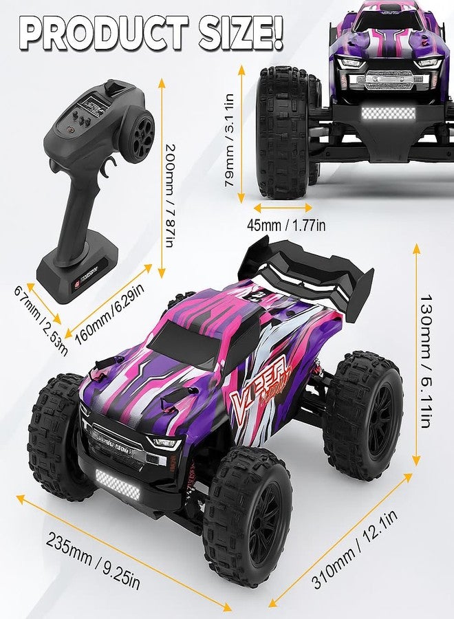 ROZADIO High-Speed Remote Control RC Car, 40+ KM/H 4WD Off-Road RC Truck, Includes Rechargeable 1200mAh Batteries, Aged 8-12. This Makes it an Excellent Gifts Option for Birthdays (Pack of 1) - Image 2