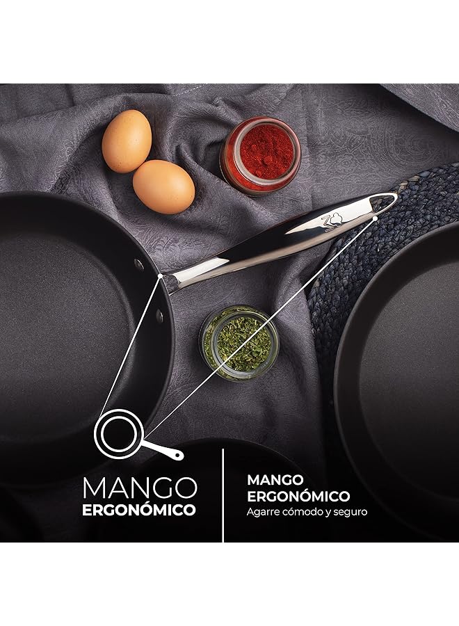 MasterPro Frypan Ø28X5.0Cm Ss Ind Argent Mp - Image 5