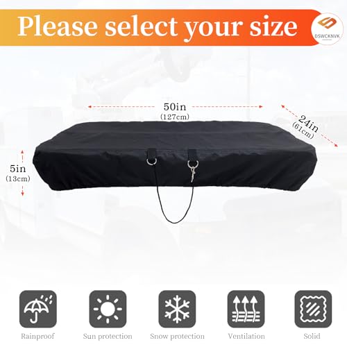 DSWCKNVK Bucket Truck Bucket Cover2450Suitable for Bucket TruckBucket Cover600D Waterproof Oxford ClothSunshade Rainproof General Dustproof 2450Black - Image 3