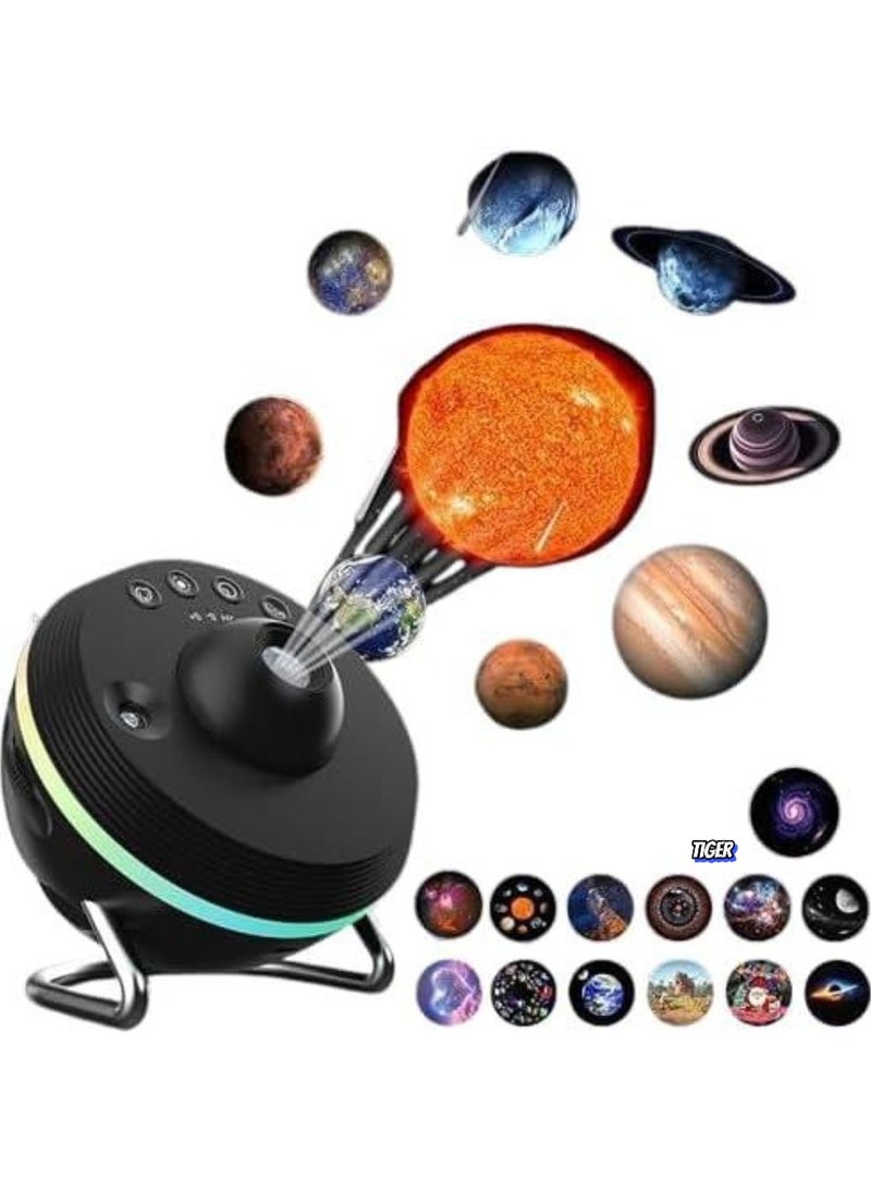 TIGER Star Projector, Premium Planetarium Galaxy Projector with 13 4K HD Films | Meteor Shower & 4 Color Effects | Adjustable Angle, Timer Function | Ideal for Kids, Adults, Bedroom Décor – Transform Your Space with Stunning Starry Skies  - Image 1