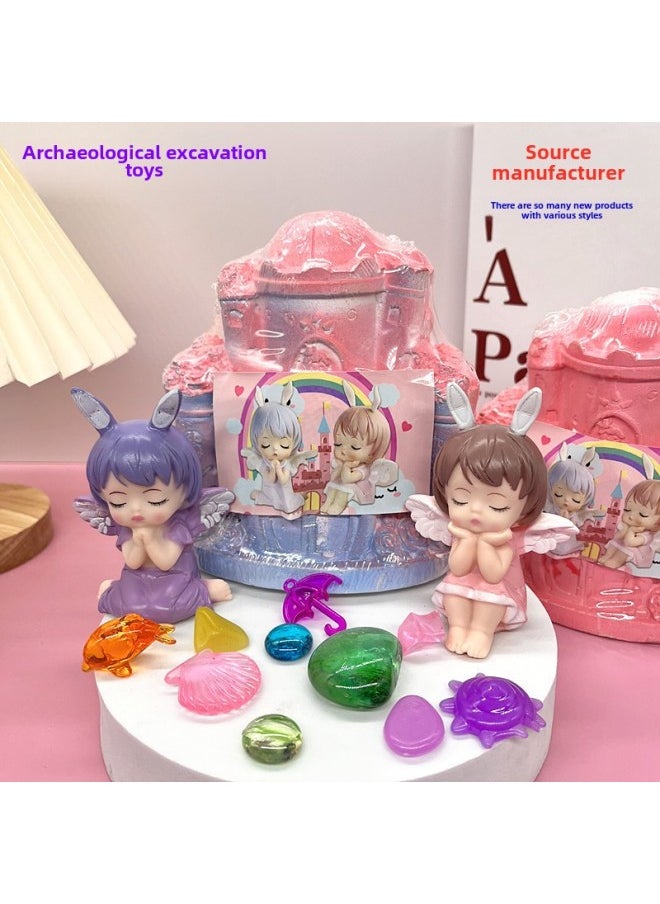 null - Archaeological Digging Toys Dinosaur Fossil Gem Children's Handmade Puzzle Stall Hand-made Digging Treasure Blind Box Wholesale-Color:Oversized Dig (no Tools) - Image 1