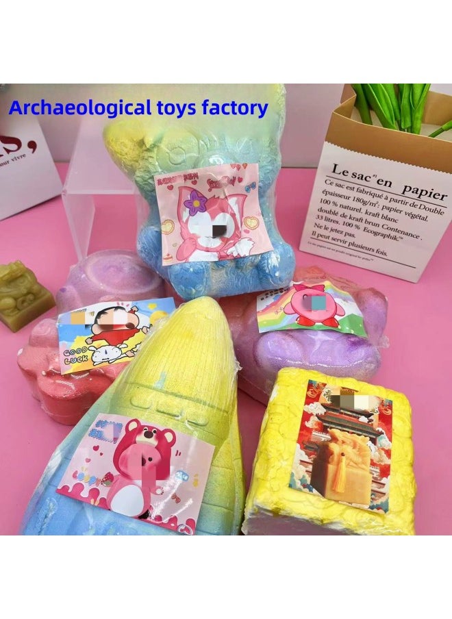null - Archaeological Digging Toys Dinosaur Fossil Gem Children's Handmade Puzzle Stall Hand-made Digging Treasure Blind Box Wholesale-Color:Oversized Dig (no Tools) - Image 1