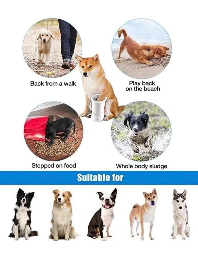 عام التلقائي سيليكون فرشاة الحيوانات الأليفة مخلب تنظيف كأس - شحن USB ، مخلب الطين المحمولة ، مصممة للكلاب الصغيرة والمتوسطة - Image 2