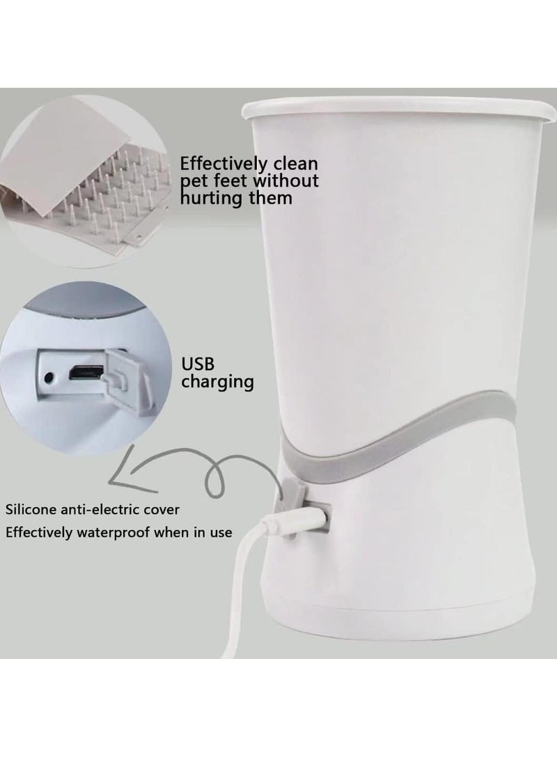 عام التلقائي سيليكون فرشاة الحيوانات الأليفة مخلب تنظيف كأس - شحن USB ، مخلب الطين المحمولة ، مصممة للكلاب الصغيرة والمتوسطة - Image 4