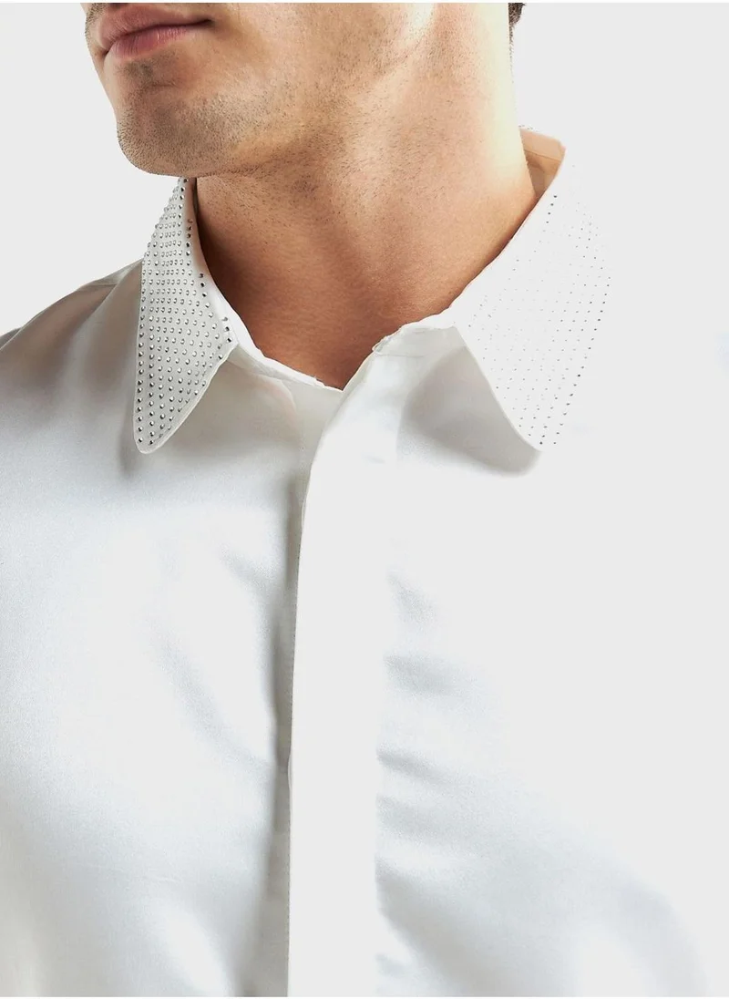 Splash FAV Embroidered Regular Fit Shirt