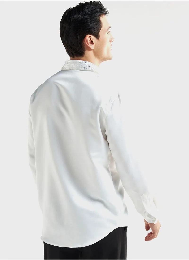 Splash FAV Embroidered Regular Fit Shirt