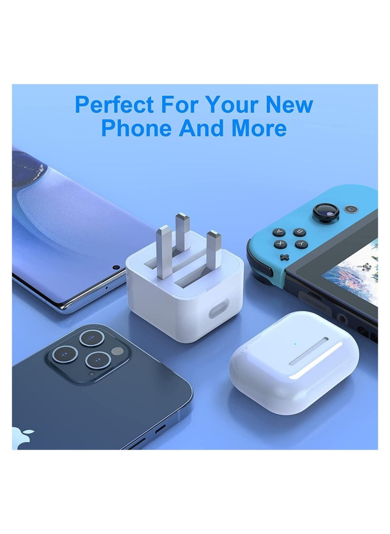 ELTRAZONE - IPhone 20W USB-C Power Adapter With Cable for iPhone 14 POR 13 13 PRO 13 PRO MAX 12 / iPhone 12 Pro max /12mini (iPhone 20W USB-C Power Adapter) - Image 1