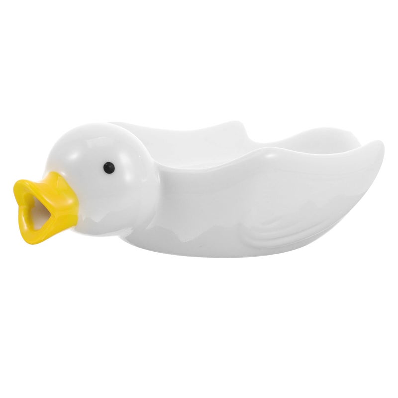 Duck Shaped Soap Holder Self Draining Soap Dish Adorable Animal Design For Bathroom - Image 2
