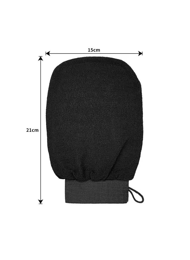 Exfoliating Bath Mitt with Adjustable Drawstring, Reusable Skin Scrub Glove for Dead Skin Tan Removal Shower Spa - Image 2