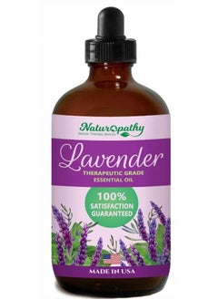 NATUROPATHY NATURE. THERAPY. BEAUTY Naturopathy Lavender Essential Oil, 100% Natural Therapeutic Grade, Premium Quality Lavender Oil, 4 fl. Oz - Perfect for Aromatherapy and Relaxation  - Image 4