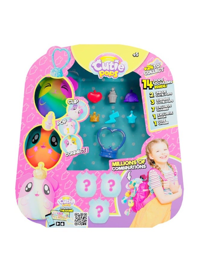 Eolo Cutie Pops - Clip, Pop And Connect - Five Cuties Blind Pack - Image 1