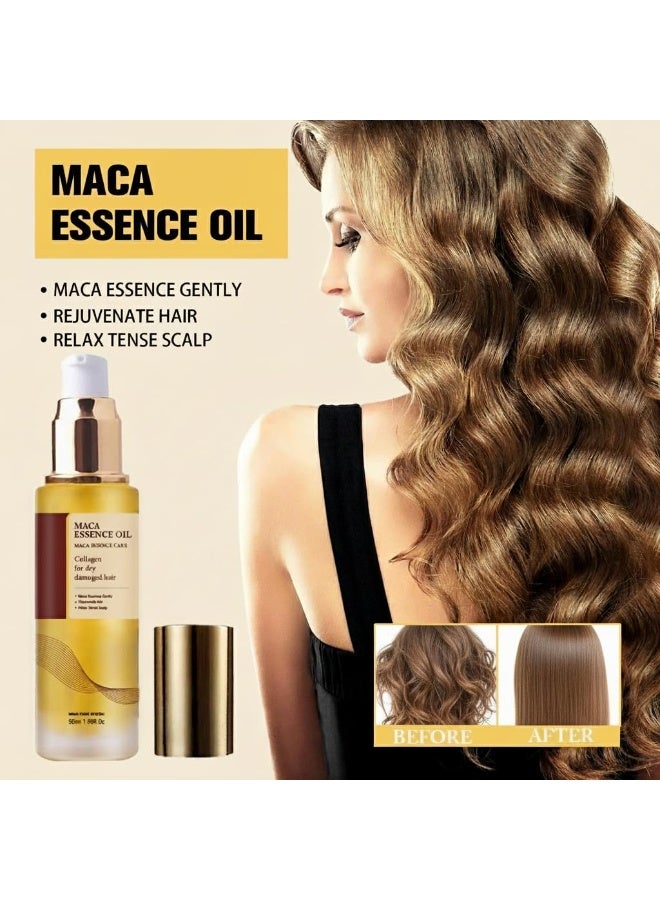 KASTWAVE Moroccan Argan Oil, for Hair Healing, Cold Pressed Weightless Argan Oil Hair Serum, Restores Manageability and Elasticity, Adds Shine and Gloss, for Dry Damaged Hair (50ml) - Image 2