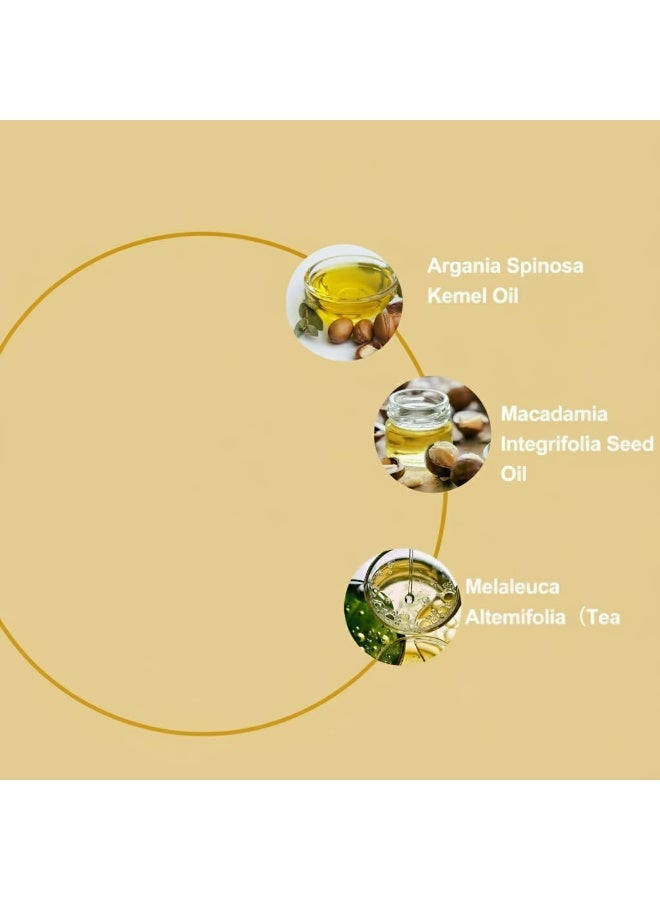 KASTWAVE Moroccan Argan Oil, for Hair Healing, Cold Pressed Weightless Argan Oil Hair Serum, Restores Manageability and Elasticity, Adds Shine and Gloss, for Dry Damaged Hair (50ml) - Image 4