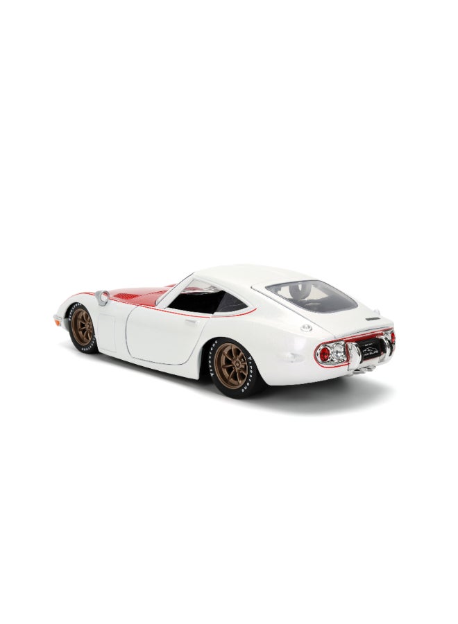 JADA Pink Slips 1:24 - 67 Toyota 2000 GT, Die-Cast Car with Base, Toys for Kids and Adults - Image 2
