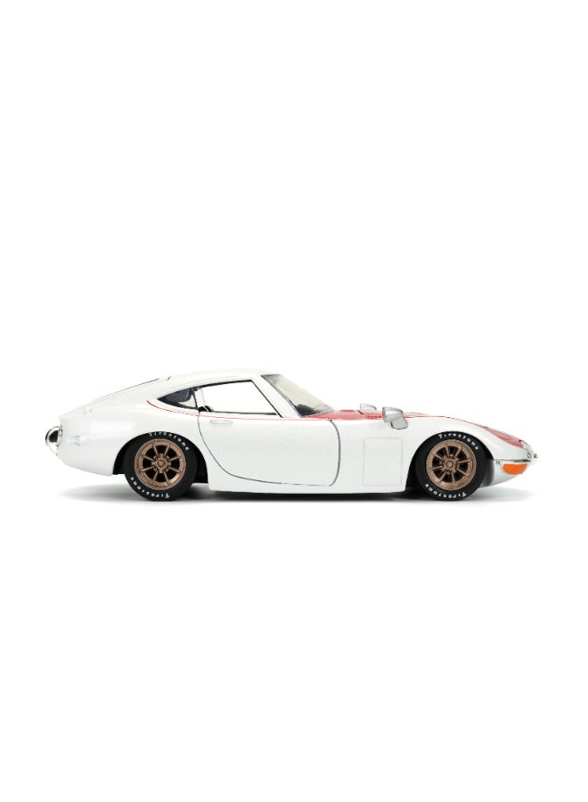 JADA Pink Slips 1:24 - 67 Toyota 2000 GT, Die-Cast Car with Base, Toys for Kids and Adults - Image 5