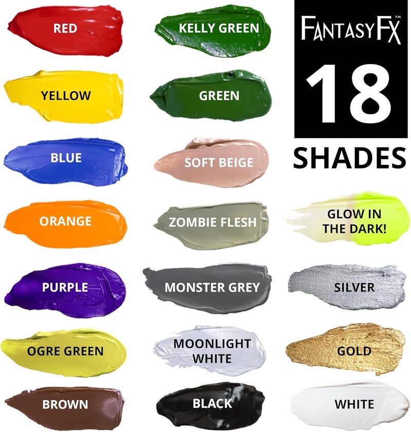 Mehron Makeup Fantasy FX Cream Makeup - Water Based Ogre Green Face & Body Paint for Halloween - 1 fl oz (30ml) - Image 5