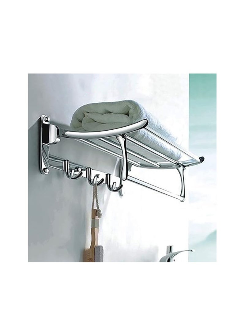 plantex Plantex High Grade Stainless Steel Folding Towel Rack for Bathroom  - Image 1