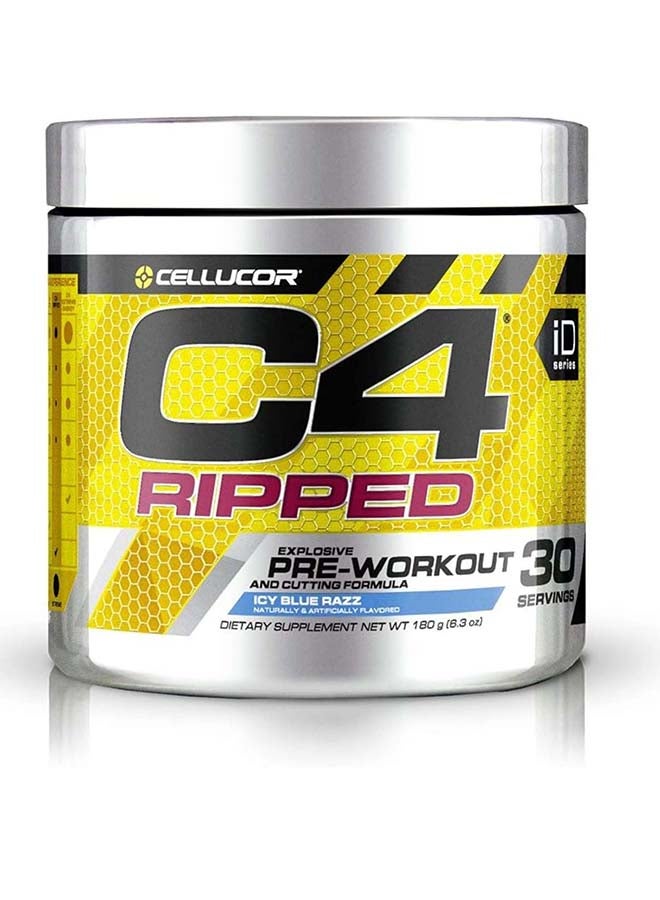 سيلوكور C4 Ripped، ما قبل التمرين، Icy Blue Razz، 189 جرام، 30 حصة - Image 1